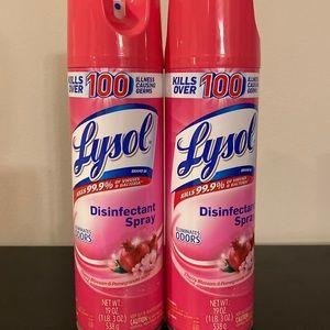 2 (19oz) cans Lysol Disinfecting Spray